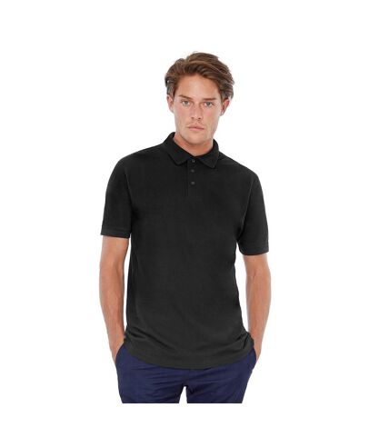 B&C Safran Mens Polo Shirt / Mens Short Sleeve Polo Shirts (Black) - UTBC103