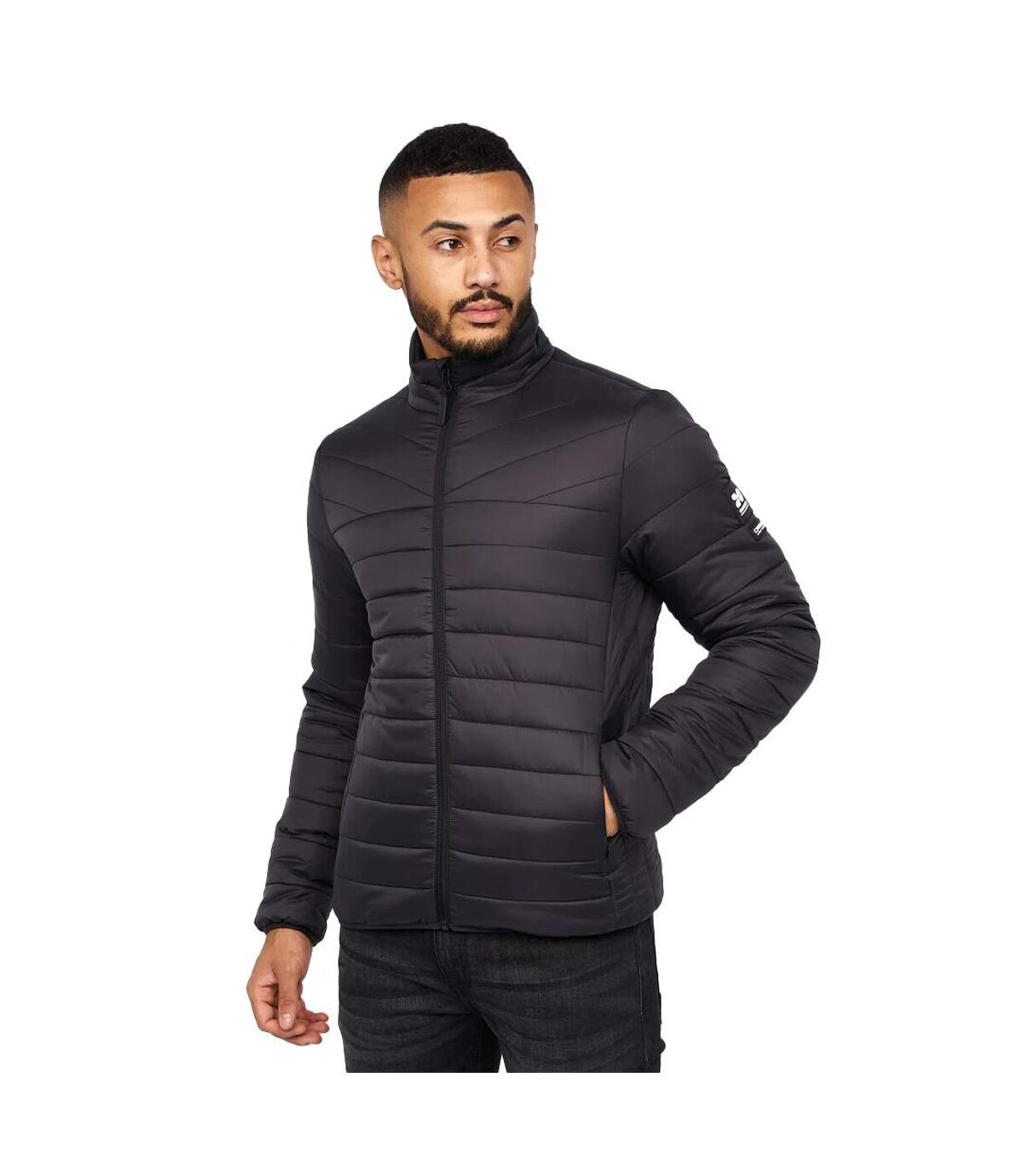 Crosshatch Mens Mellawear Padded Jacket (Black)