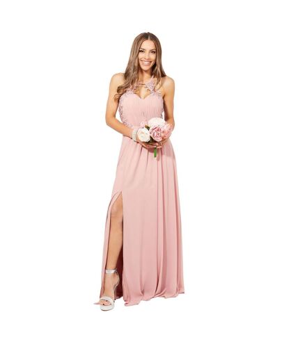 Robe longue femme rose Krisp Krisp