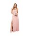 Robe longue femme rose Krisp