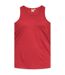 Duke Mens Fabio-2 Kingsize Muscle Vest (Red) - UTDC172-1