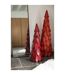 Sapin de Noël en Bois Pieces 120cm Rouge-5