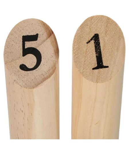 Jeu de Quilles en Bois Nordique 21cm Naturel