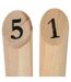 Jeu de Quilles en Bois Nordique 21cm Naturel-2