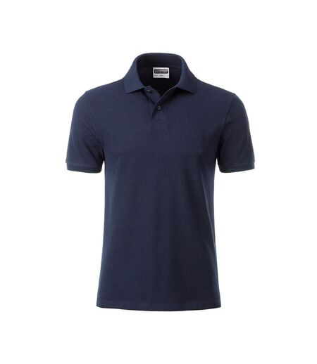 Mens basic polo navy James and Nicholson