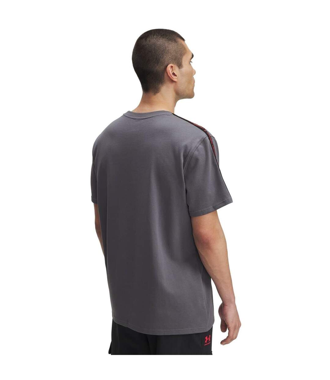 Mens Icon Regular T-shirt White Castlerock Under Armour-2