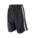 Mens Basketball Shorts Black White Spiro-1