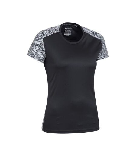 T-shirt Pro Femme Noir Mountain Warehouse