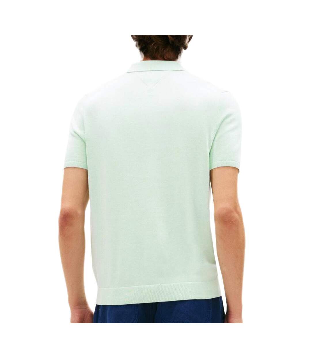 Polo vert homme tommy hilfiger essential cotton-2