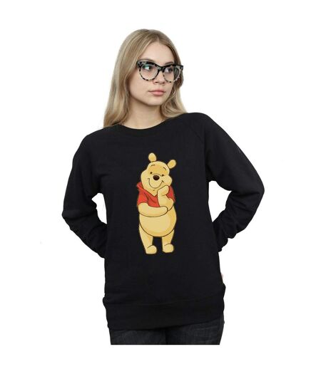 Disney Sweat-shirt Winnie The Pooh Cute Womens/Ladies (Noir) - UTBI42919