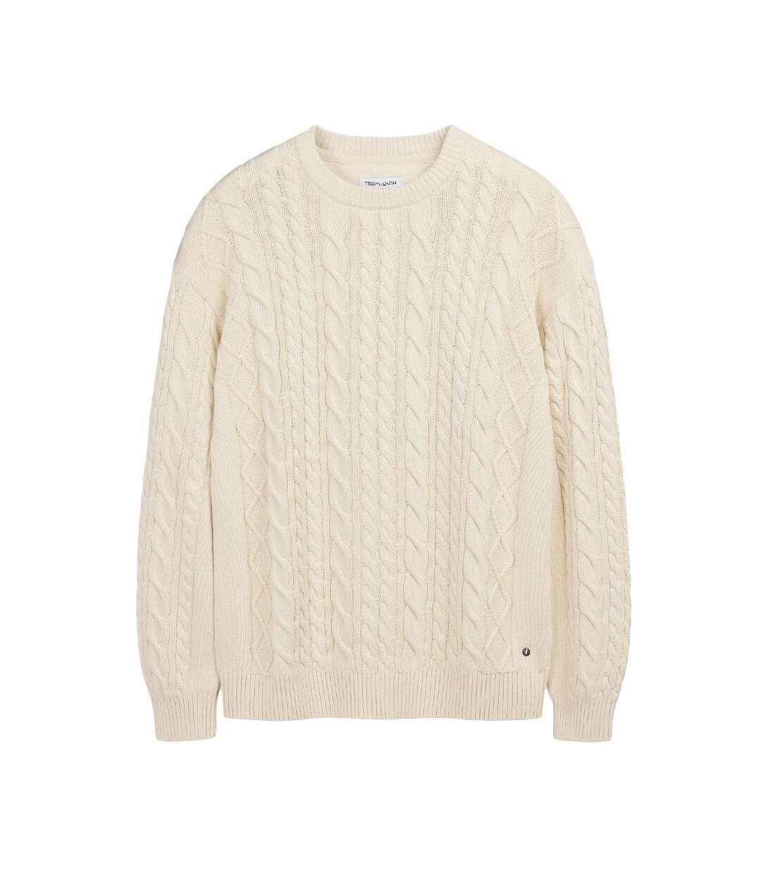 Pull beige homme teddy smith paron-1