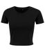 Haut Court Femme Noir Build Your Brand-1