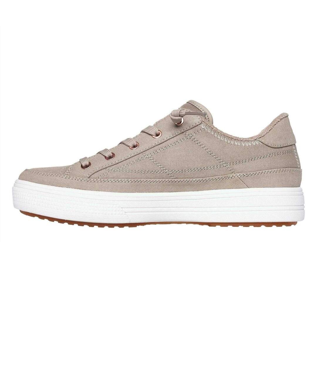 Baskets Arcade Meet Ya There Femme Taupe Skechers-2