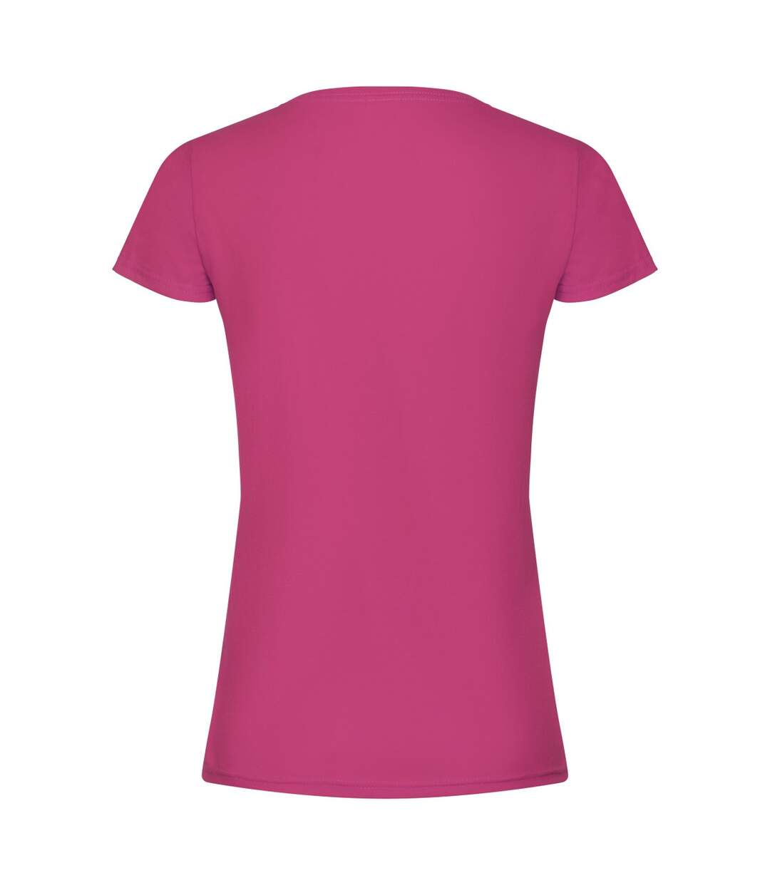 Womens/ladies original lady fit t-shirt fuchsia Fruit of the Loom-2