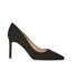 Womens/ladies Dash Pointed Wide Court Shoes Natural Black Dorothy Perkins-3