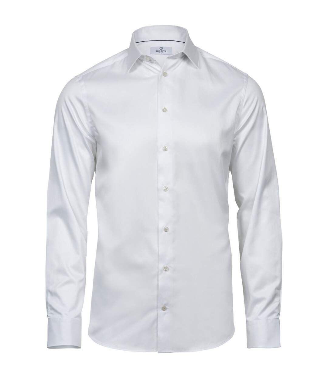 Tee Jays Mens Luxury Slim Fit Long Sleeve Oxford Shirt (White) - UTPC3485-1