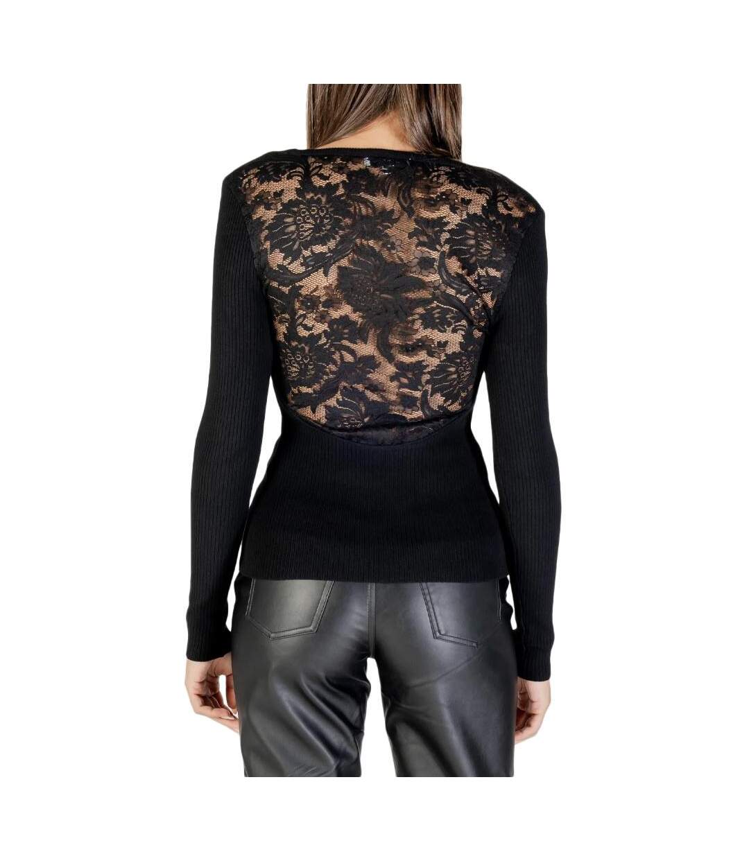 Pull noir femme morgan manon-2