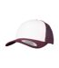 Casquette Trucker Retro Pourpre Blanc Gris Foncé Flexfit-1