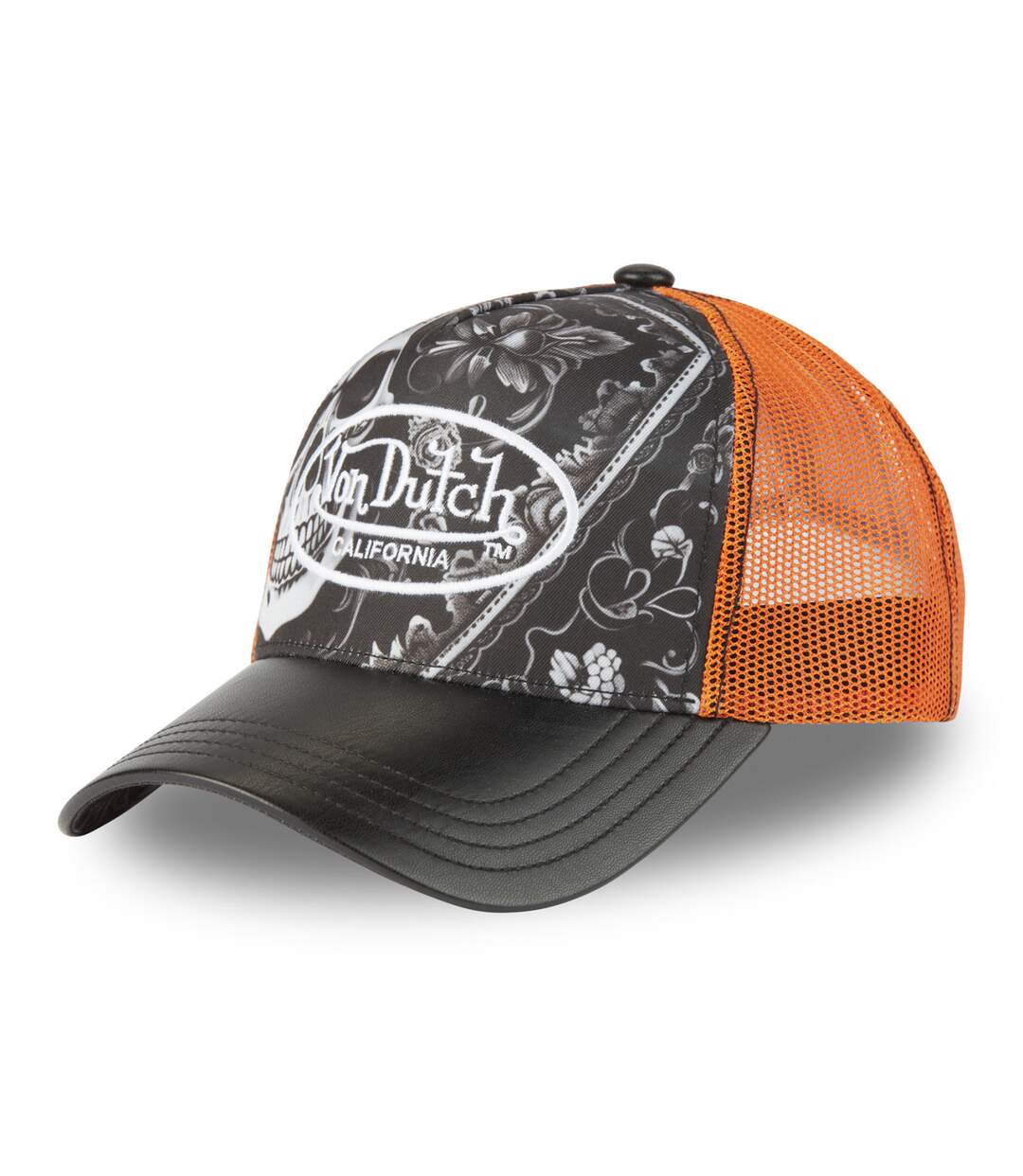 Casquette trucker avec filet avec print en sublimation Subli Skull Vondutch-1