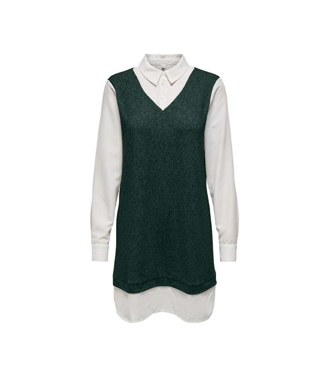 Robe verte/blanche femme jdy tonsy-1
