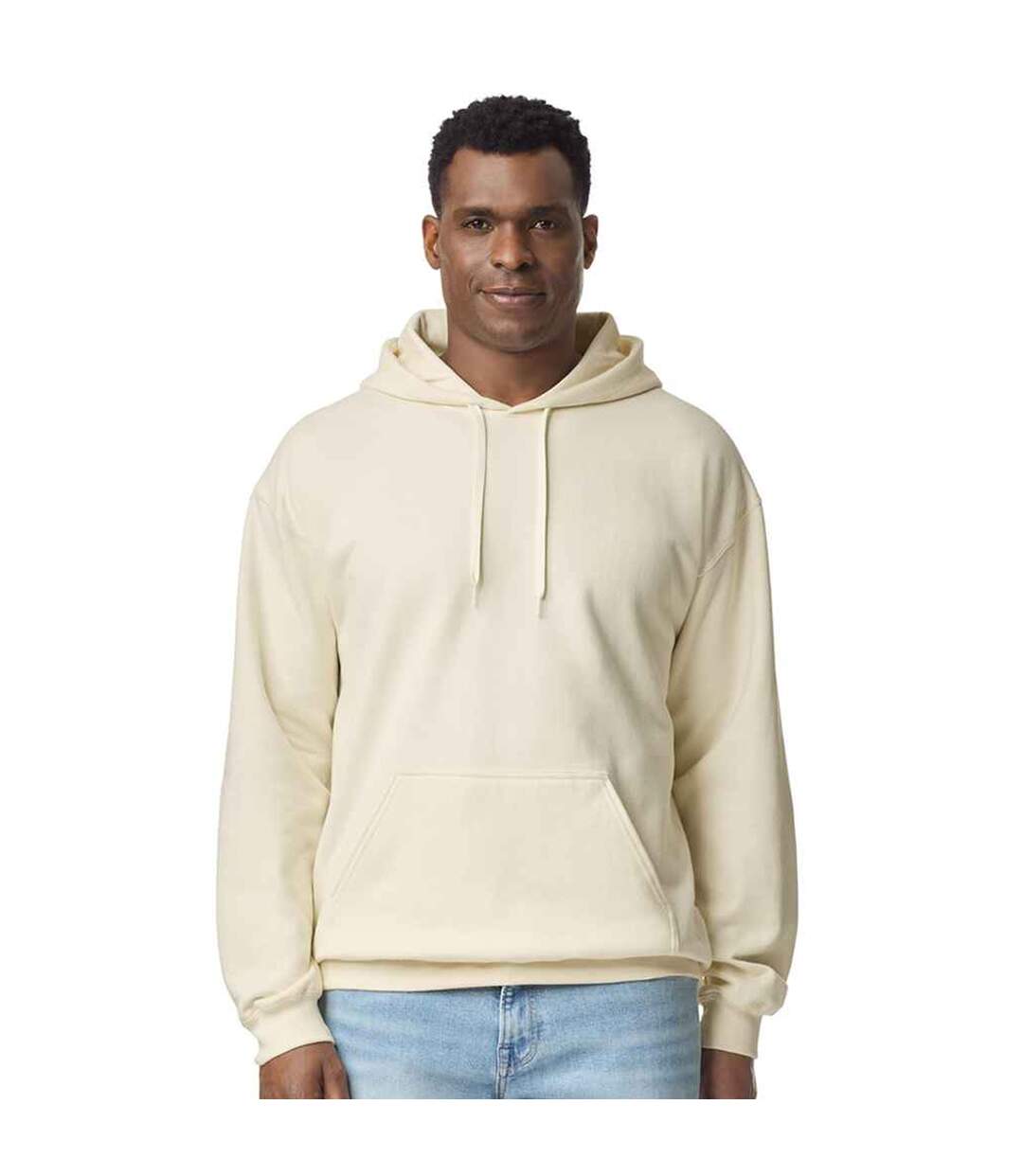 Sweat À Capuche Softstyle Adulte Blanc Cassé Gildan-4