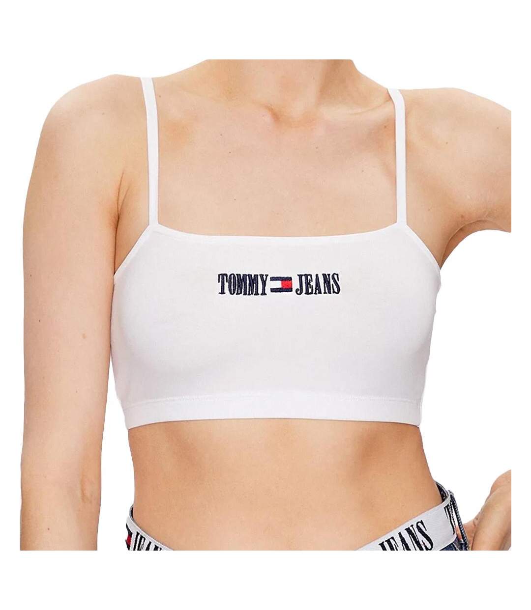 Top Court Blanc Femme Tommy Jeans Archive - L