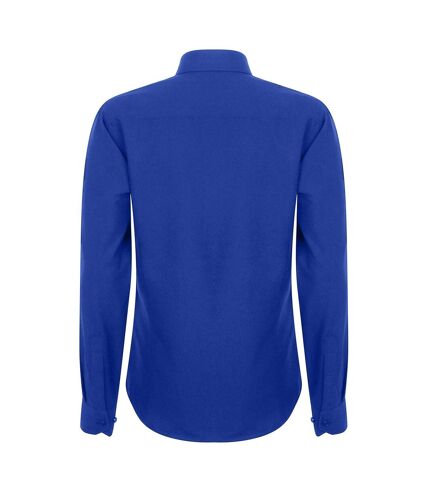 Henbury Womens/Ladies Moisture Wicking Long-Sleeved Shirt (Royal Blue) - UTPC7132