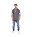 Mens Mcclay Polo Shirt Charcoal Crosshatch-1