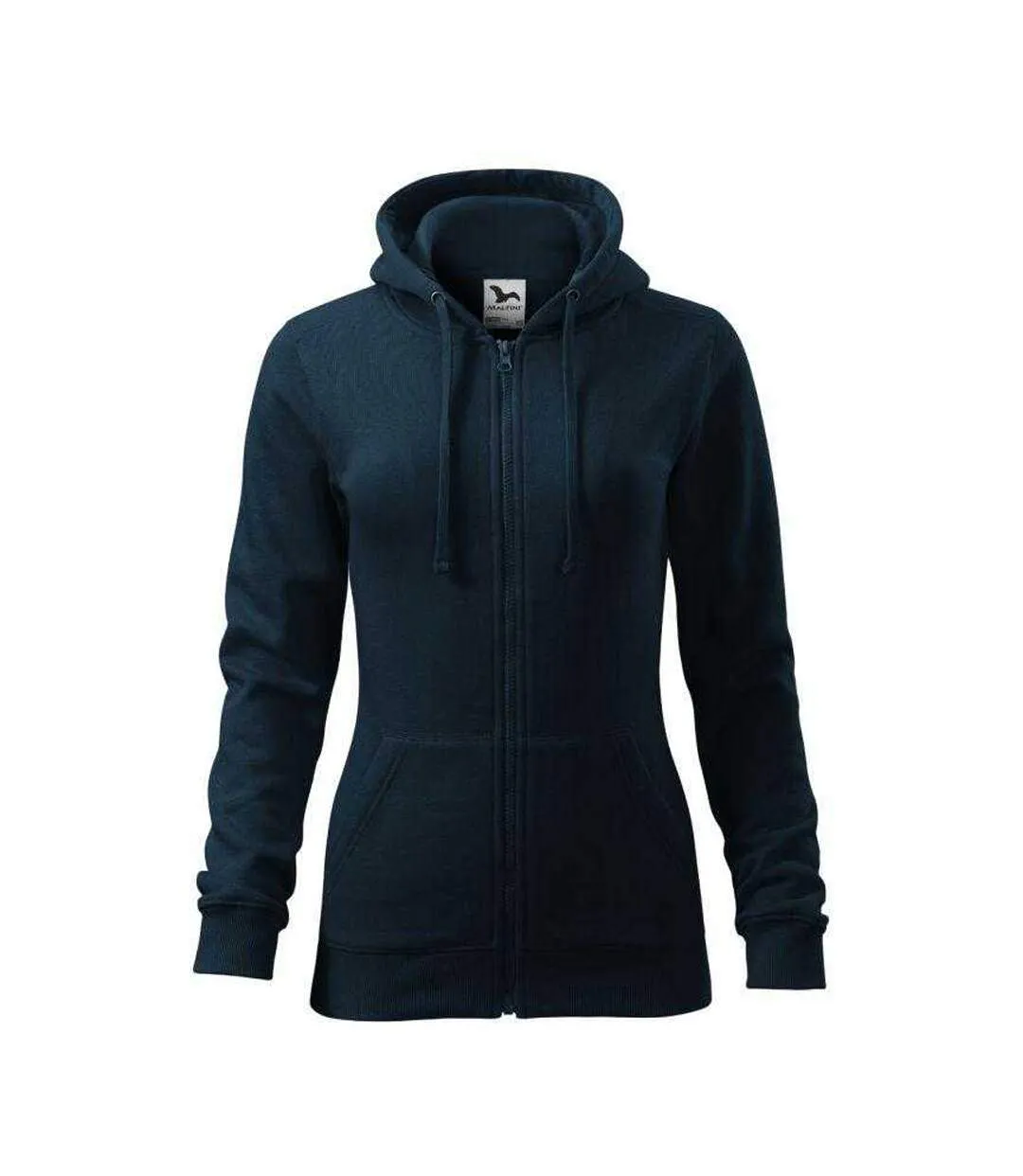 Sweat À Capuche Trendy Femme Bleu Marine Foncé Malfini-1