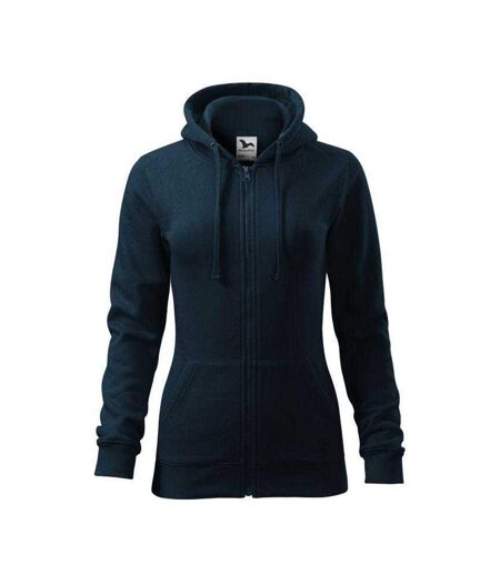 Sweat À Capuche Trendy Femme Bleu Marine Foncé Malfini