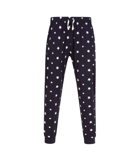 Unisex Adult Stars Lounge Pants Navy White SF