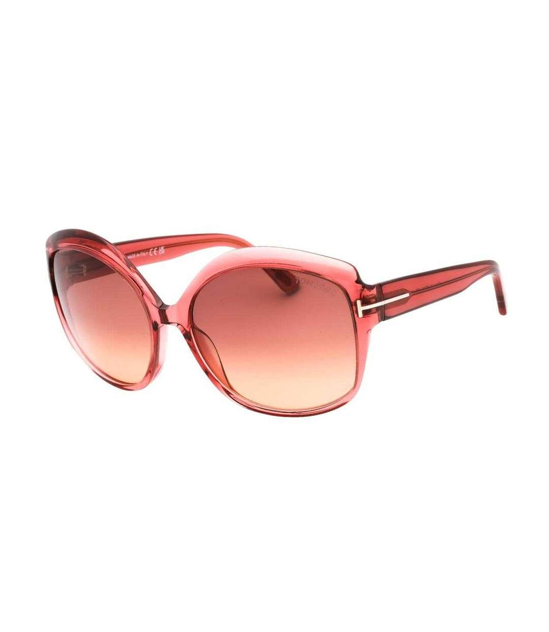 Lunettes De Soleil Motif/style Dégradé Femme Taille Unique Rose Bordeaux Tom Ford-1