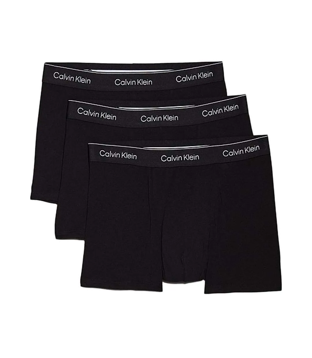 x3 boxers noir homme calvin klein low rise trunk-1