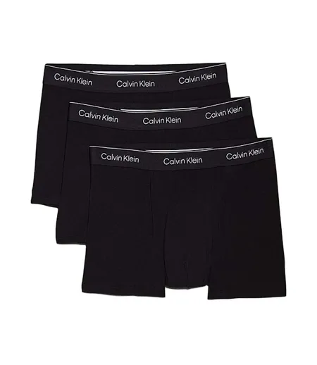 x3 boxers noir homme calvin klein low rise trunk