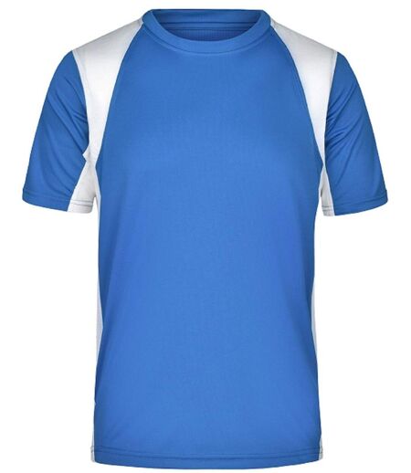 t-shirt running respirant JN306 - bleu roi et blanc - HOMME