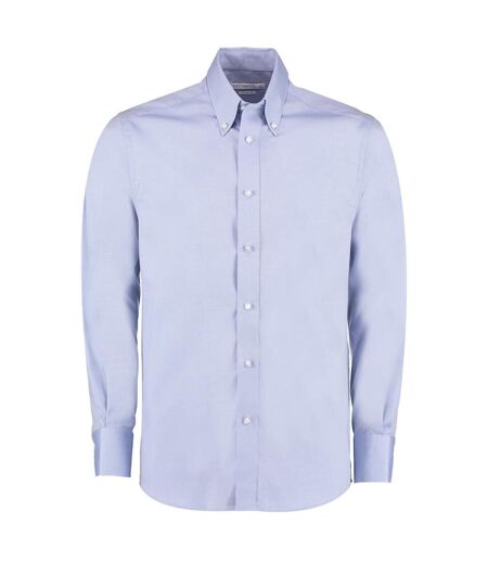 Chemise À Manches Longues Homme Bleu Clair Kustom Kit