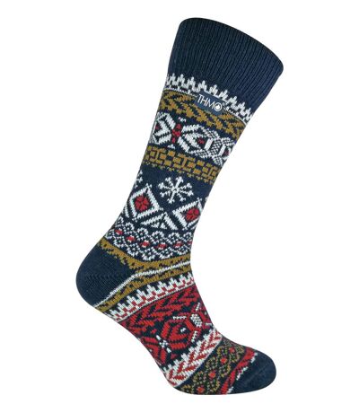 Mens Vintage Nordic Style Thick Thermal Wool Socks