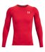 Haut Thermique Manches Longues Heatgear Homme Rouge Under Armour-1