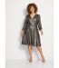 Robe scintillante encolure cache-coeur-1