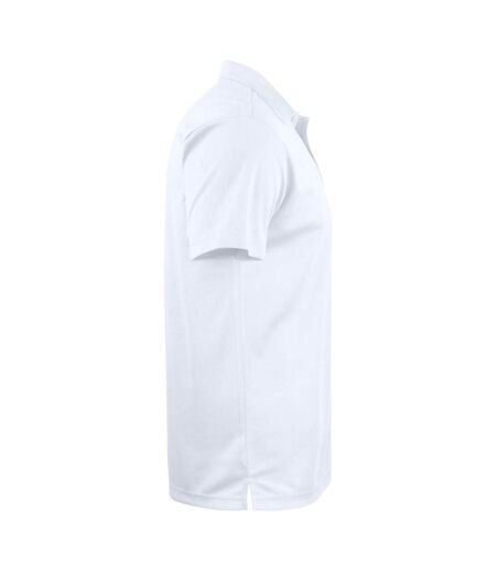 Unisex Adult Basic Active Polo Shirt White Clique