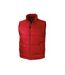 Unisex adult padded body warmer red Result Core-1