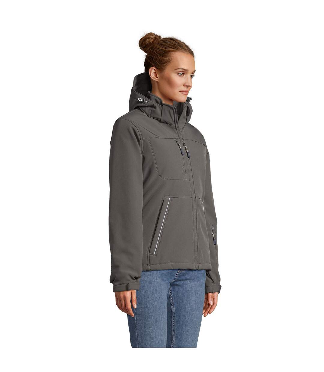 Doudoune Softshell Rock Femme Gris Charbon SOLS-3
