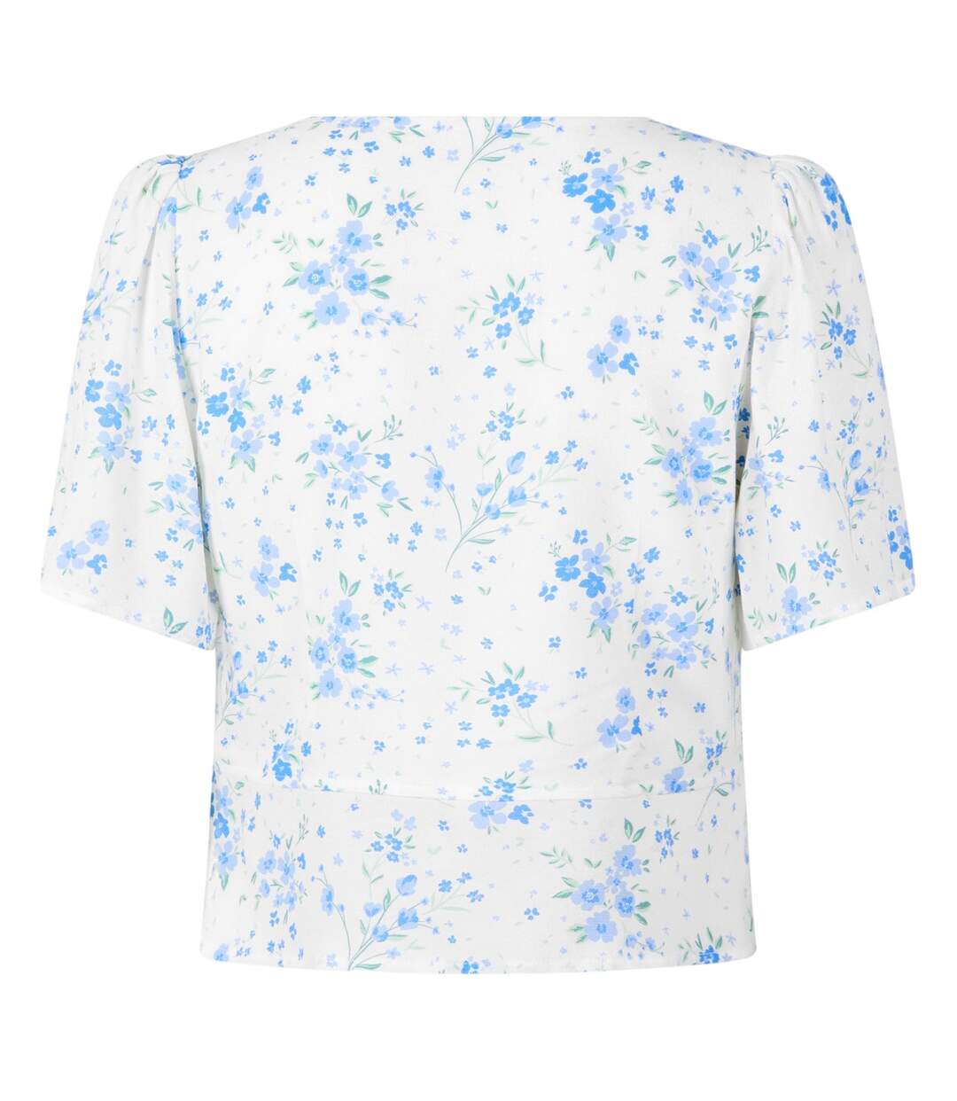 Womens/ladies Keyhole Regular Short-sleeved Blouse White Jack Wills-3