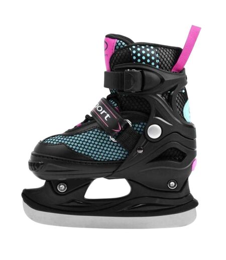 Patins À Roulettes Alignées Style 3-en-1 Adulte 38-42 Fr Noir Bleu Rose SMJ Sport