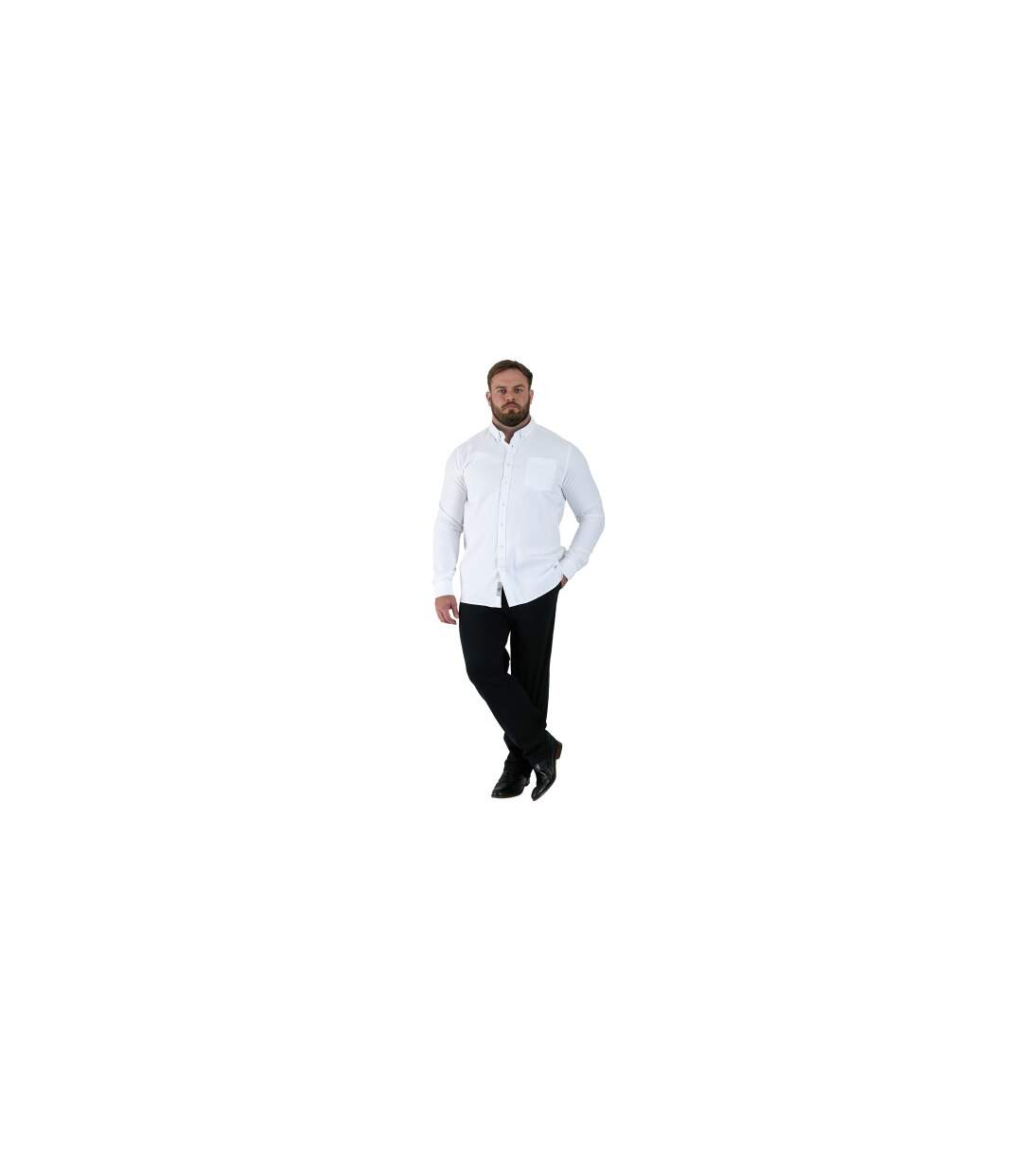 D555 Chemise Longue Manches Longues Richard Homme Blanc Duke-1
