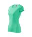 T-shirt Glance Femme Vert Malfini-3