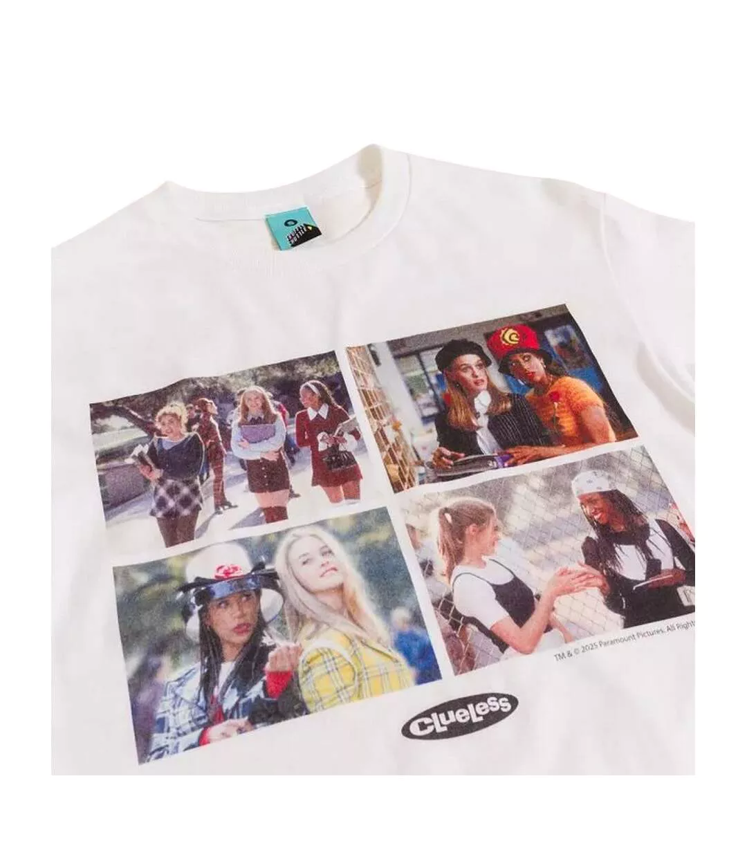 T-shirt Motif/style À La Mode Adulte Blanc Blanc Cassé Clueless-3