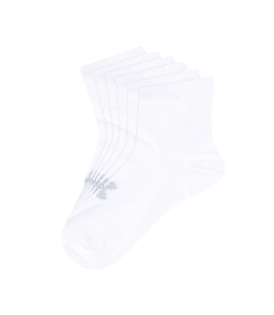 x3 Chaussettes Blanches Homme Under Armour Qtr - 18