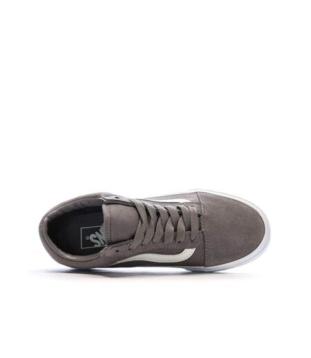 Baskets grise femme vans old skool check bumper