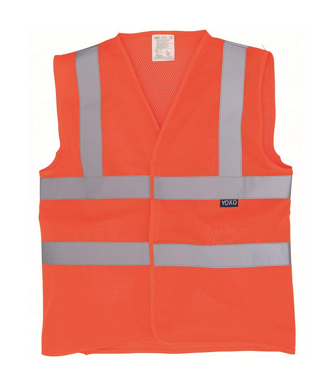 Gilet En Maille Hi-Vis Unisexe Pour Adultes Orange Yoko-1